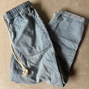 J Crew Denim Jogger Pants with Rope Tie Closure Size 29